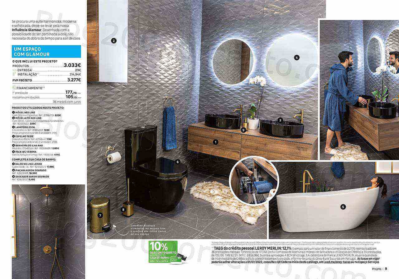 Antevisão Folheto LEROY MERLIN Catálogo Casa de Banho Promoções até 24 agosto