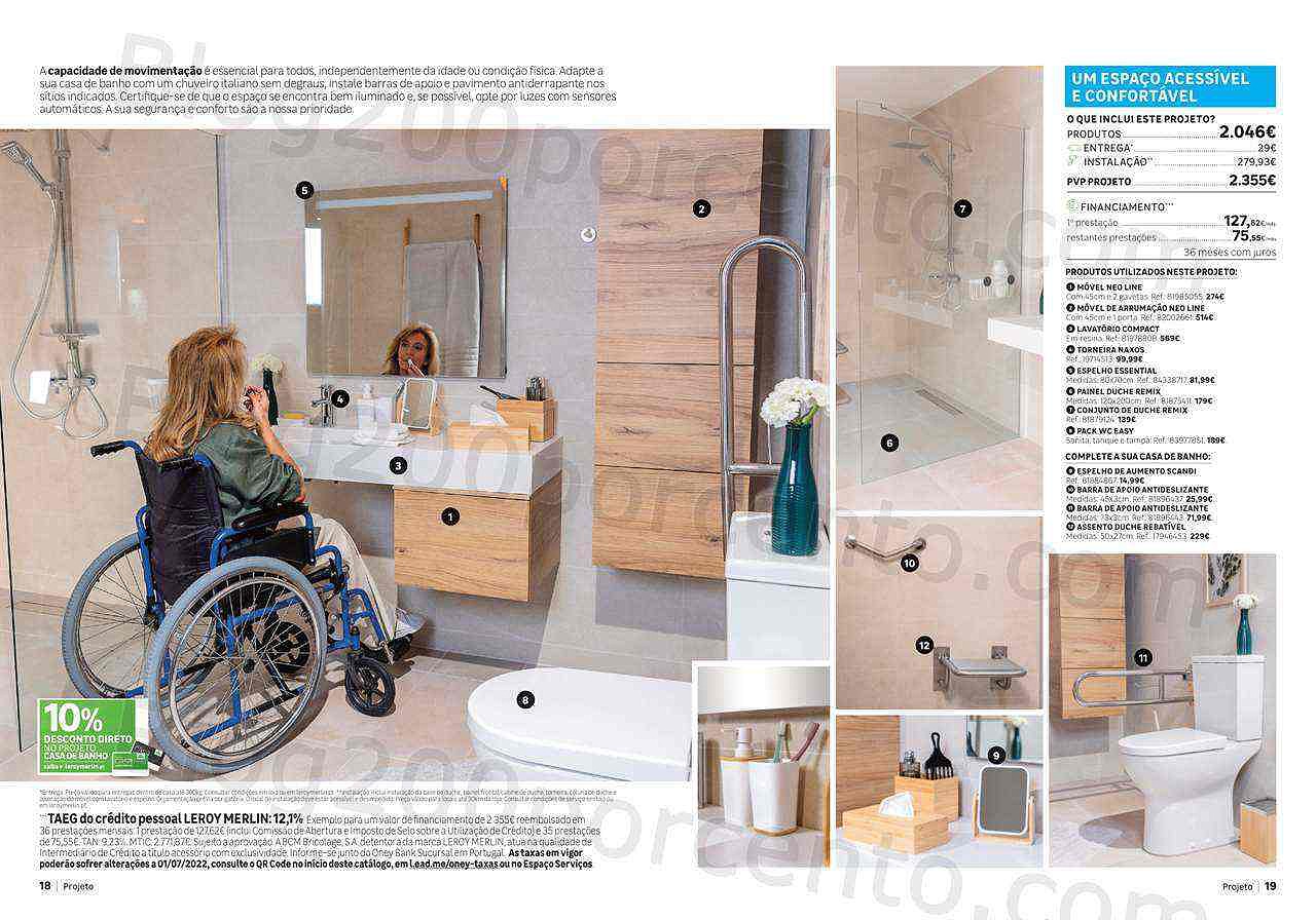 Antevisão Folheto LEROY MERLIN Catálogo Casa de Banho Promoções até 24 agosto