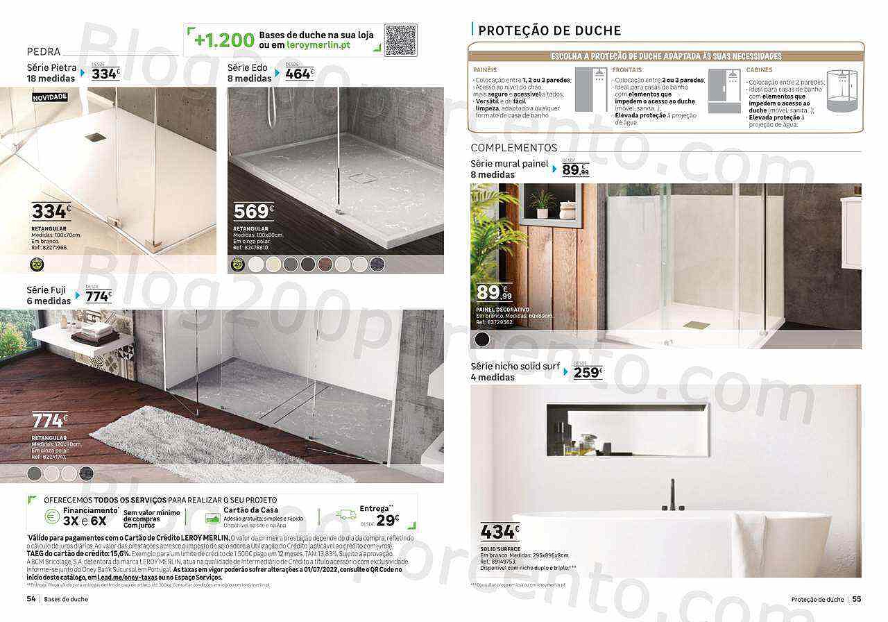 Antevisão Folheto LEROY MERLIN Catálogo Casa de Banho Promoções até 24 agosto