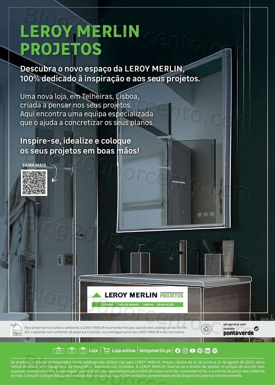 Antevisão Folheto LEROY MERLIN Catálogo Casa de Banho Promoções até 24 agosto