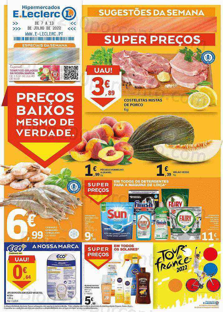 Antevisão Folheto E-LECLERC Promoções de 7 a 13 julho