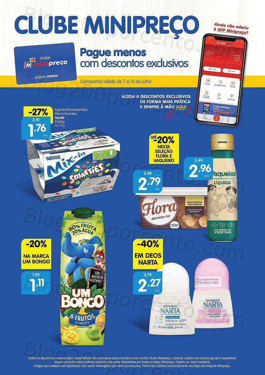 Antevisão Folheto Clube MINIPREÇO Promoções de 7 a 13 julho