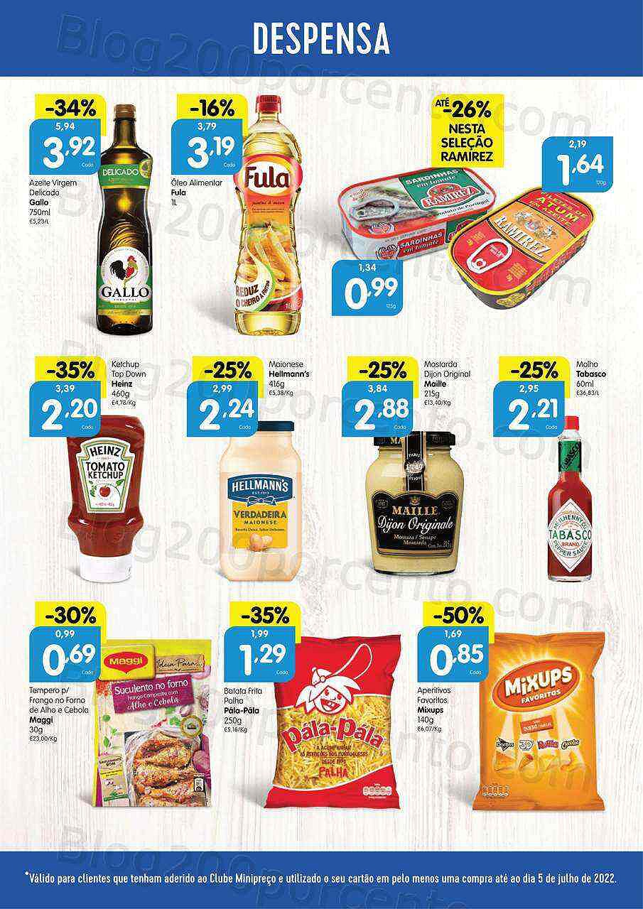 Antevisão Folheto Clube MINIPREÇO Promoções de 7 a 13 julho