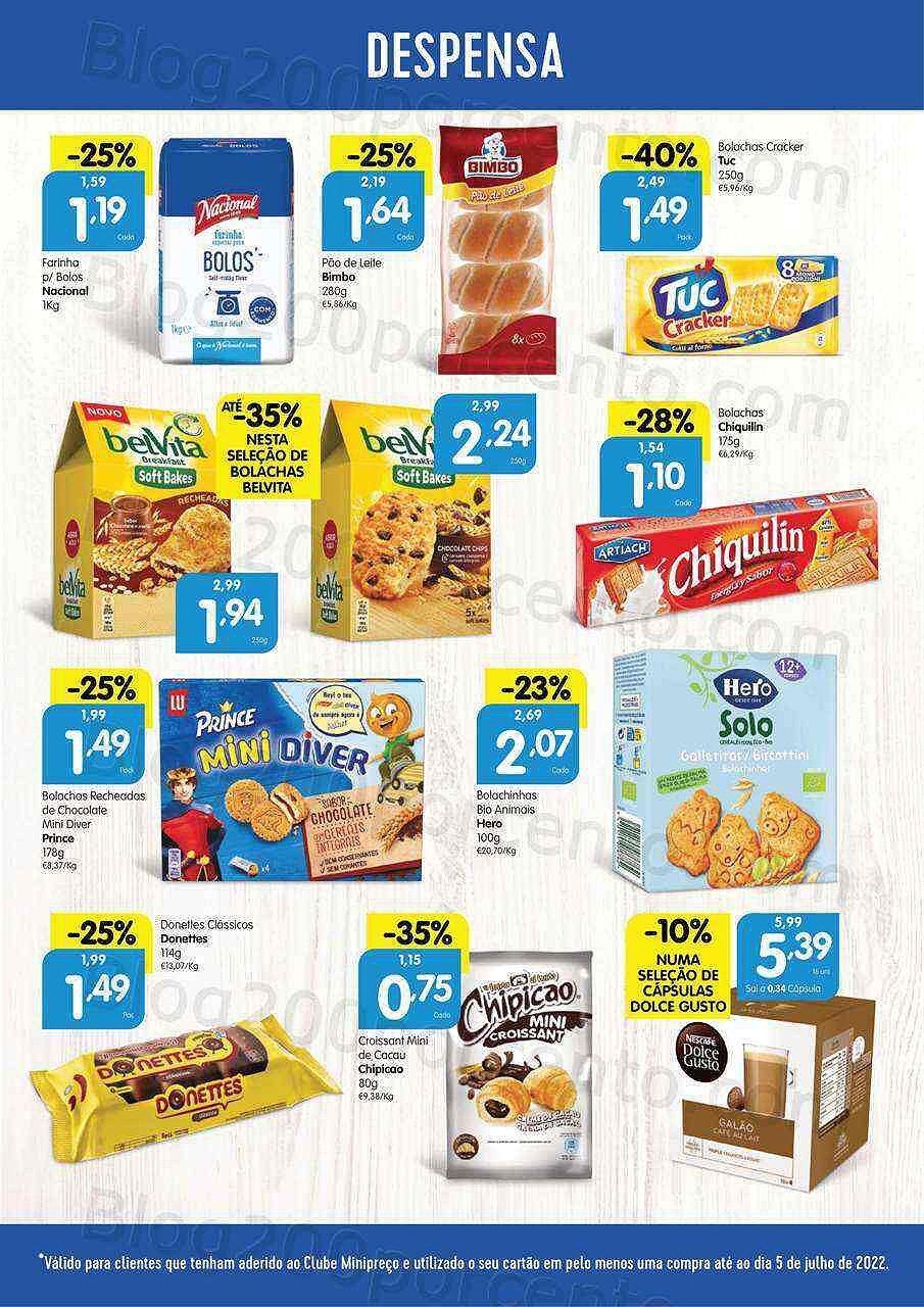 Antevisão Folheto Clube MINIPREÇO Promoções de 7 a 13 julho