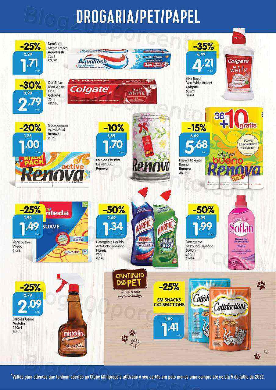 Antevisão Folheto Clube MINIPREÇO Promoções de 7 a 13 julho