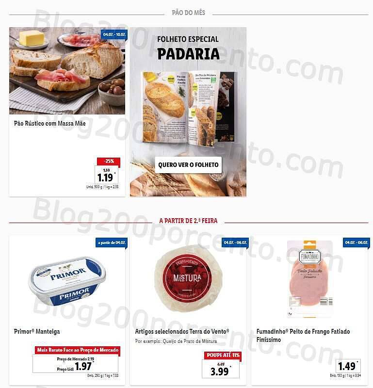 Antevisão Folheto LIDL Promoções de 4 a 10 julho