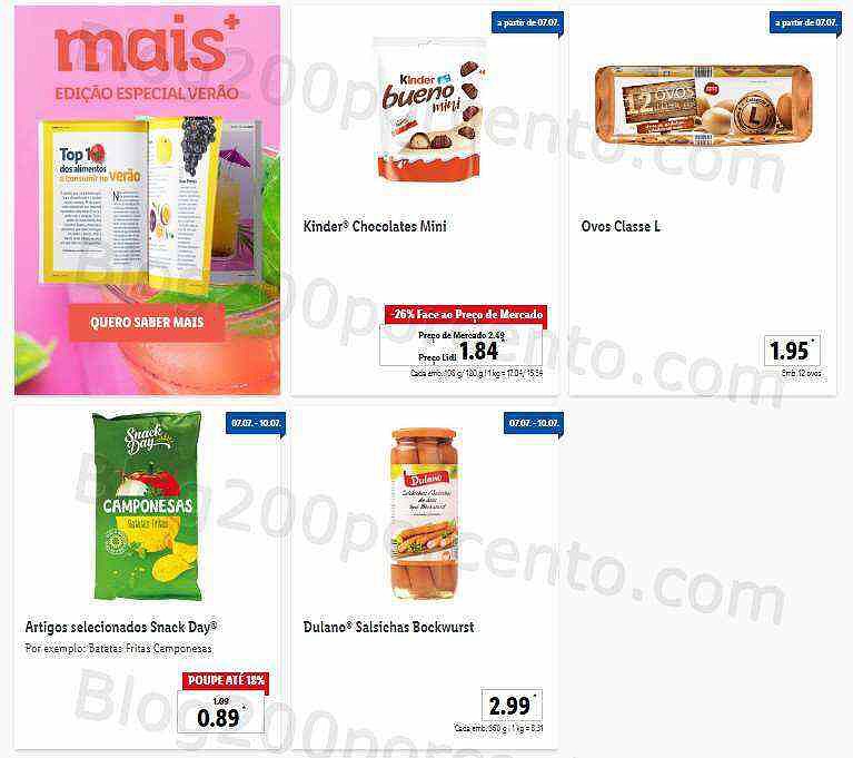 Antevisão Folheto LIDL Promoções de 4 a 10 julho