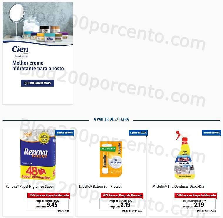 Antevisão Folheto LIDL Promoções de 4 a 10 julho