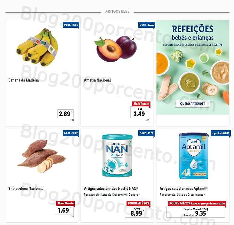 Antevisão Folheto LIDL Promoções de 4 a 10 julho