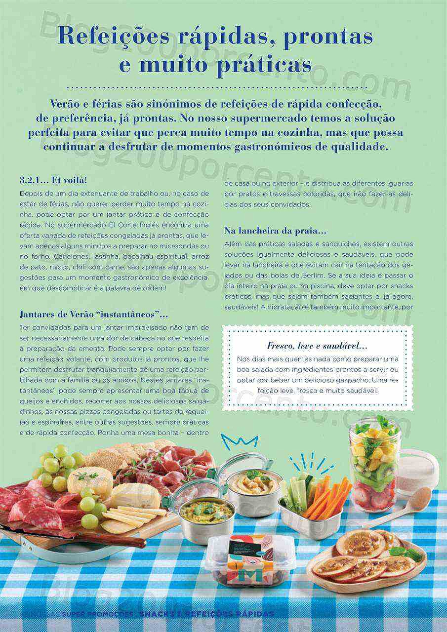 Antevisão Folheto EL CORTE INGLÉS Promoções de 15 a 28 julho