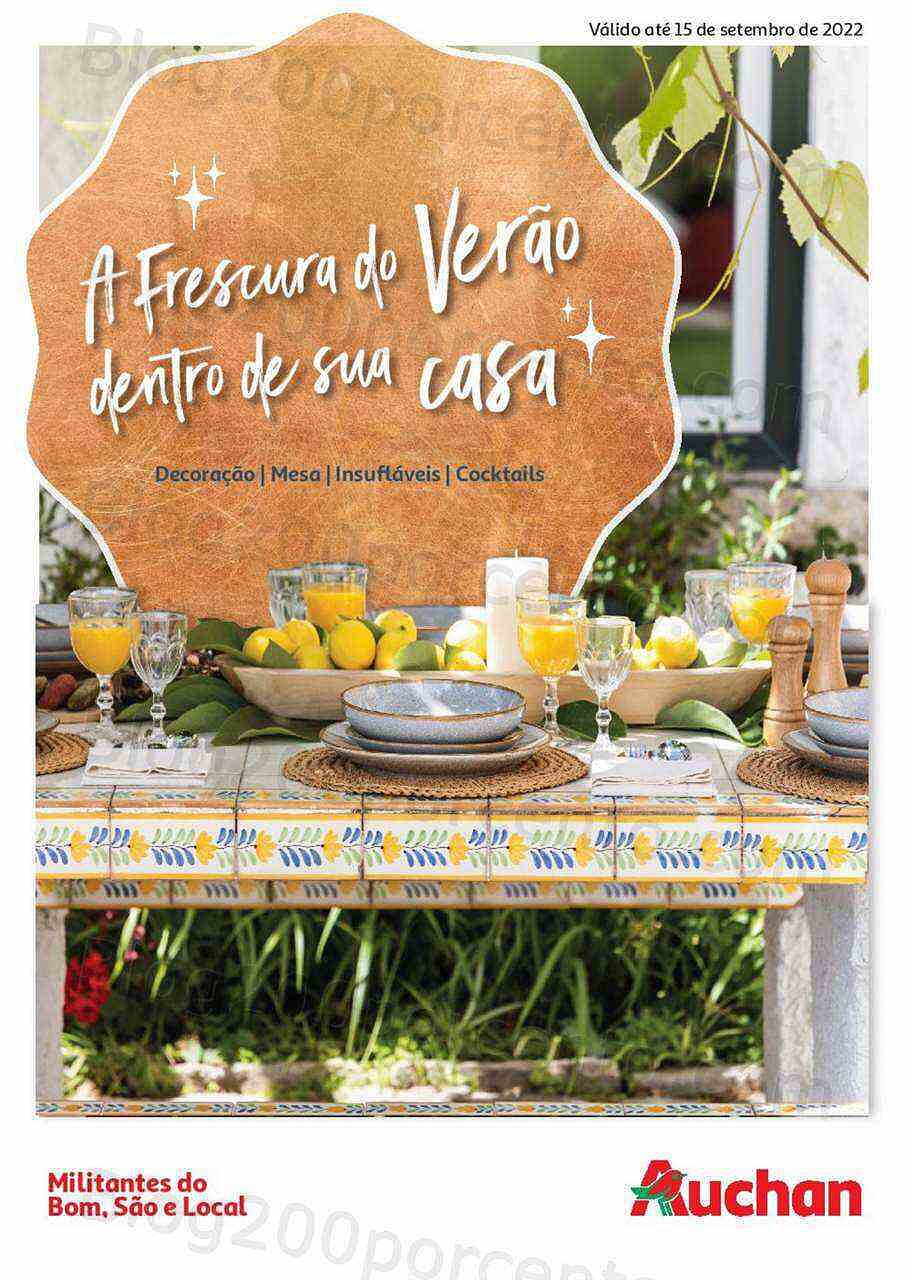 Antevisão Folheto AUCHAN Especial Verão Promoções até 15 setembro