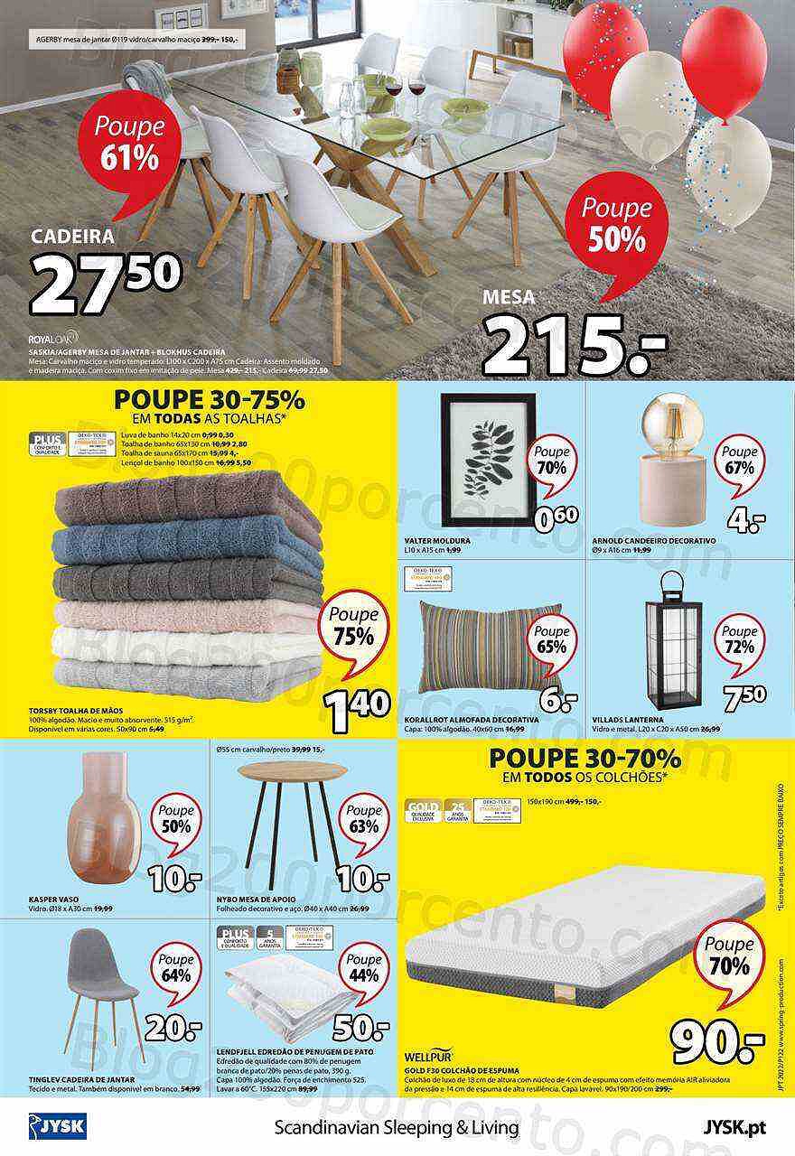 Antevisão Folheto JYSK Aberturas Promoções de 28 julho a 3 agosto