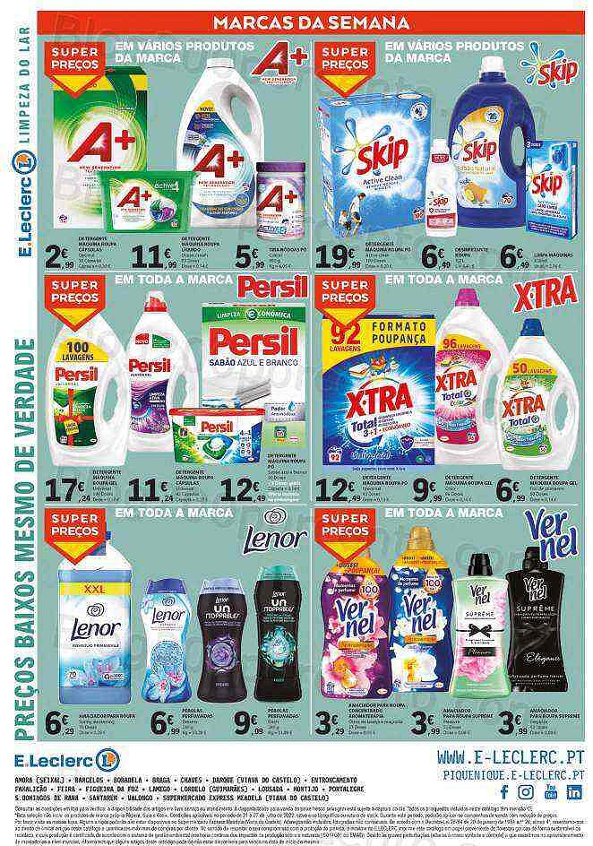 Antevisão Folheto E-LECLERC Promoções de 21 a 27 julho