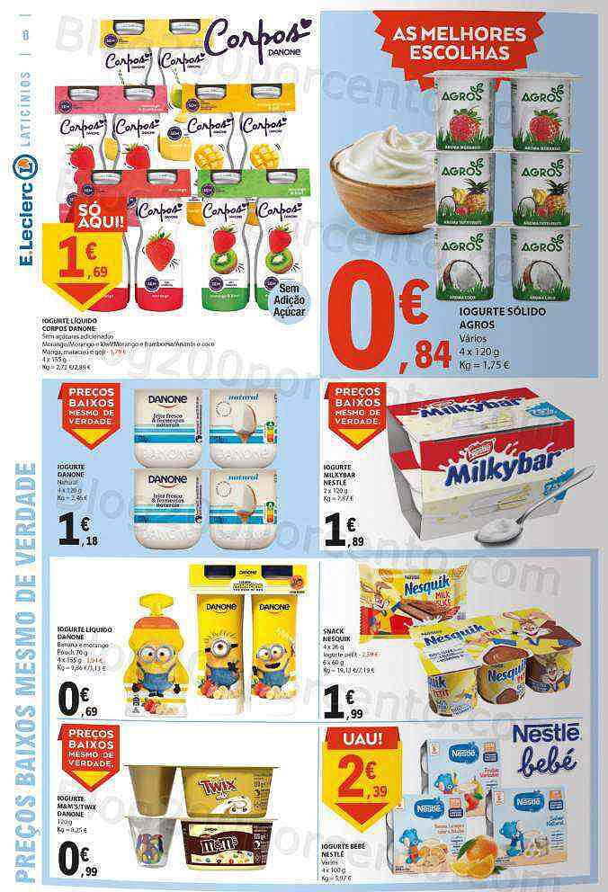 Antevisão Folheto E-LECLERC Promoções de 21 a 27 julho