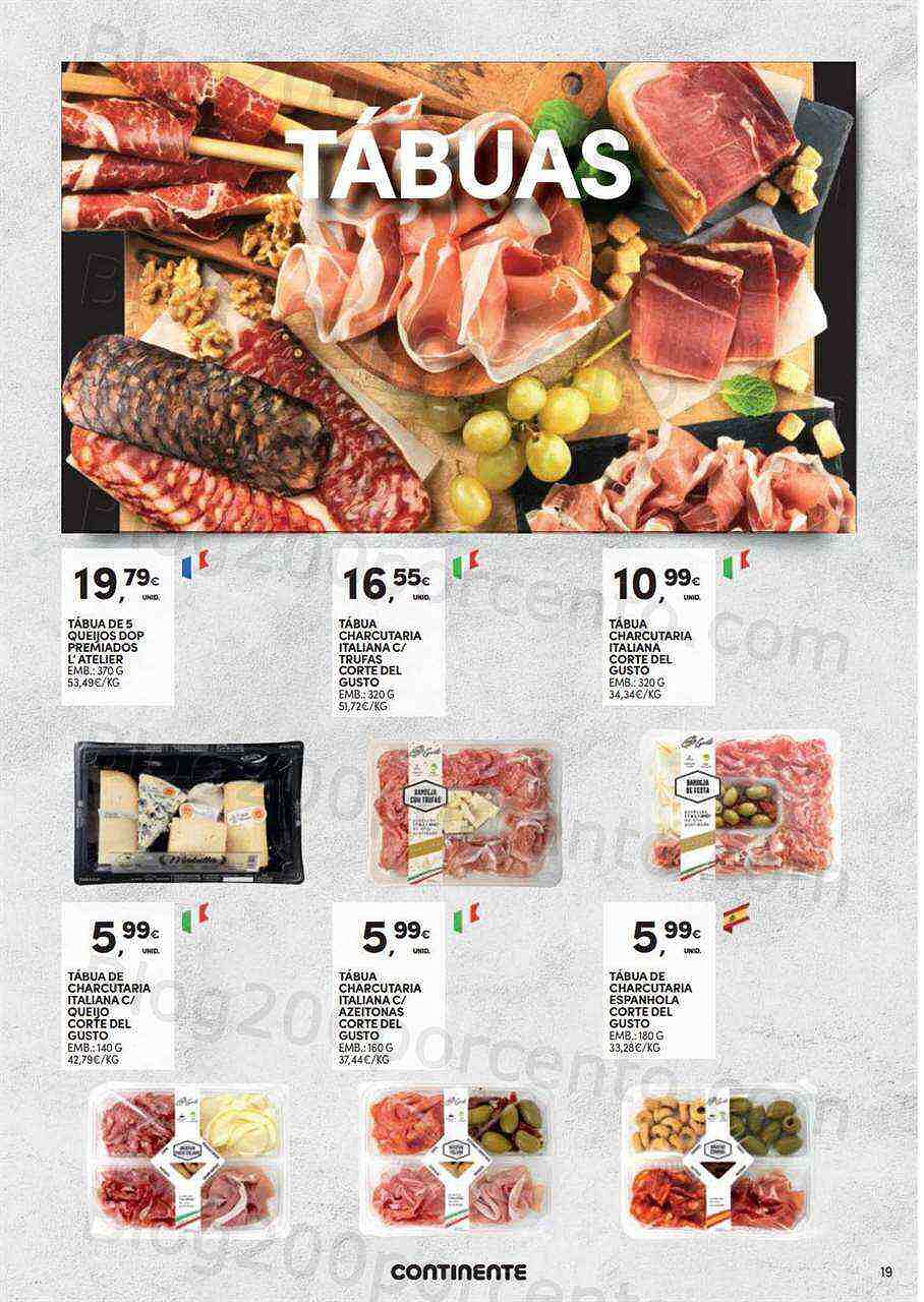 Antevisão Folheto CONTINENTE Especialidades Promoções de 19 julho a 28 agosto