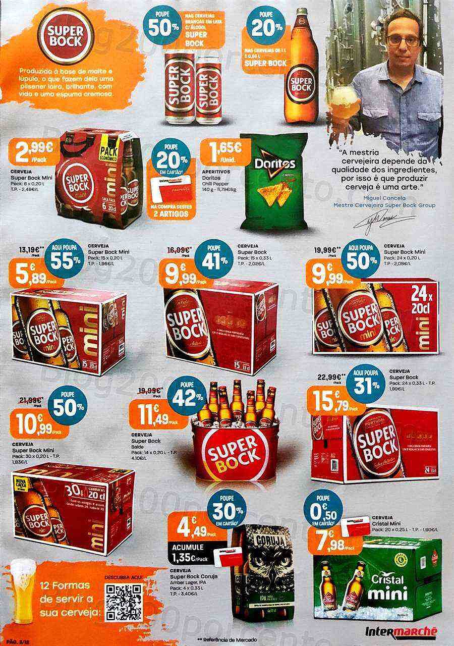 Antevisão Folheto INTERMARCHÉ Super Cervejas e Mariscos 14 julho a 3 agosto