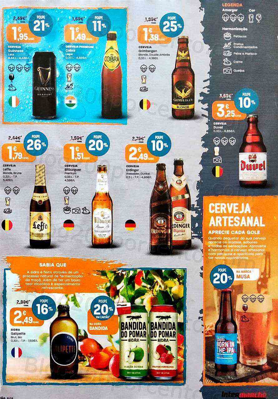 Antevisão Folheto INTERMARCHÉ Super Cervejas e Mariscos 14 julho a 3 agosto