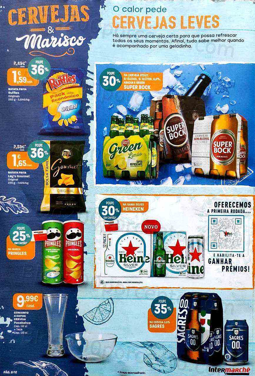 Antevisão Folheto INTERMARCHÉ Super Cervejas e Mariscos 14 julho a 3 agosto