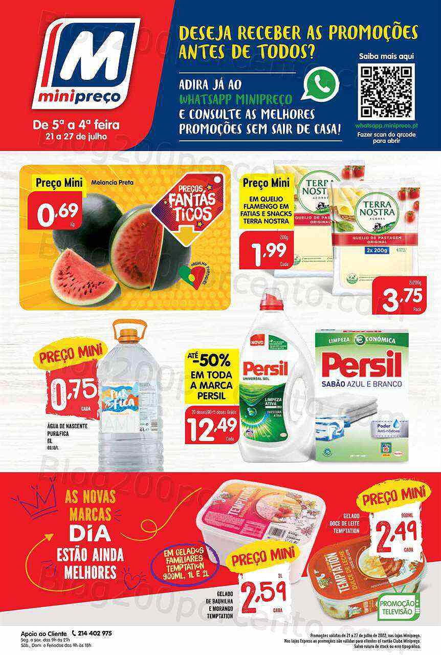 Antevisão Folheto MINIPREÇO Promoções de 21 a 27 julho