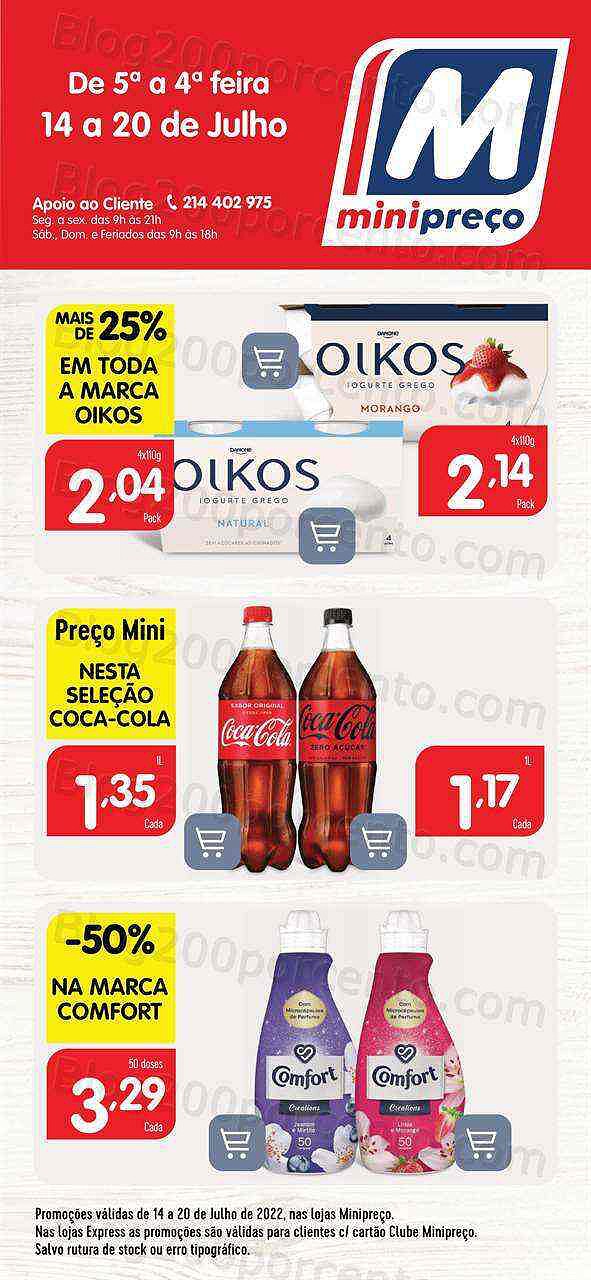 Antevisão Folheto MINIPREÇO Extra Promoções de 14 a 20 julho
