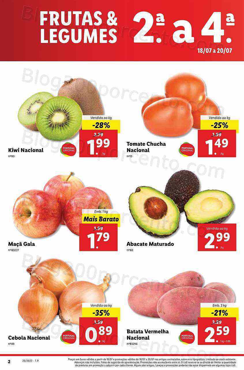 Antevisão Folheto LIDL Promoções de 18 a 24 julho