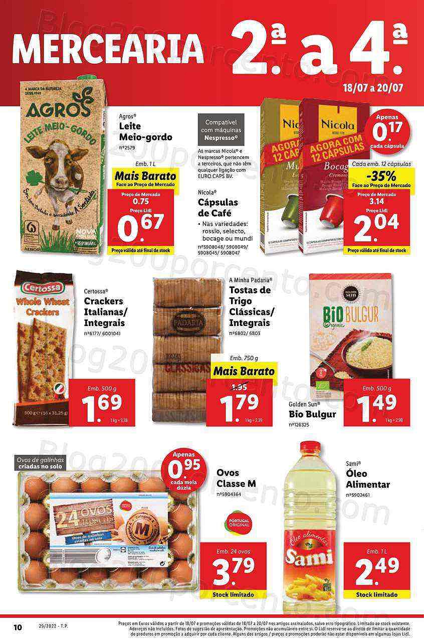 Antevisão Folheto LIDL Promoções de 18 a 24 julho