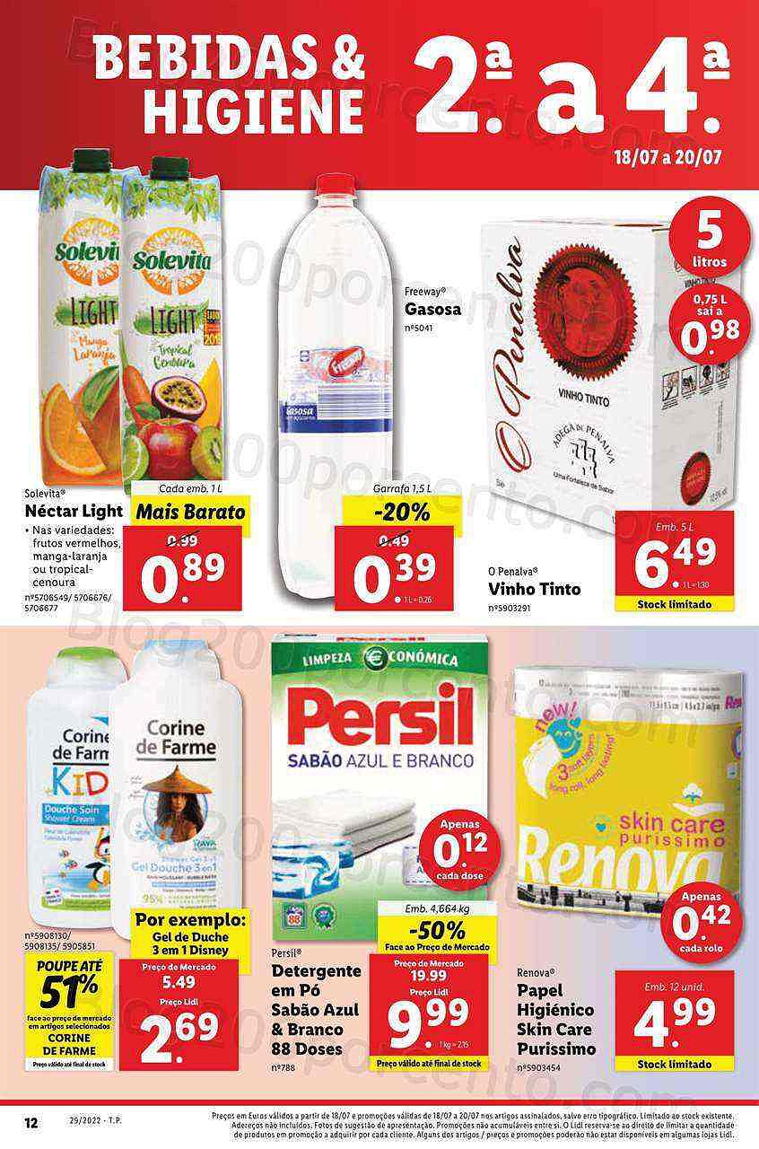 Antevisão Folheto LIDL Promoções de 18 a 24 julho