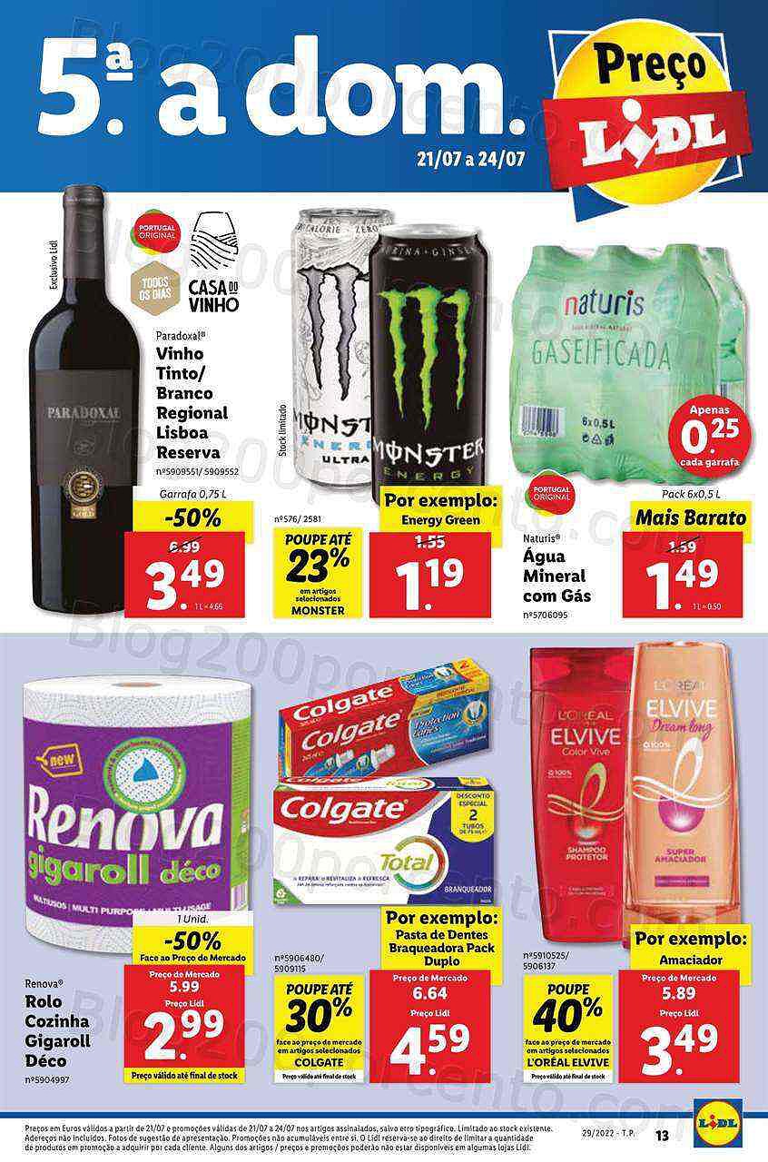 Antevisão Folheto LIDL Promoções de 18 a 24 julho