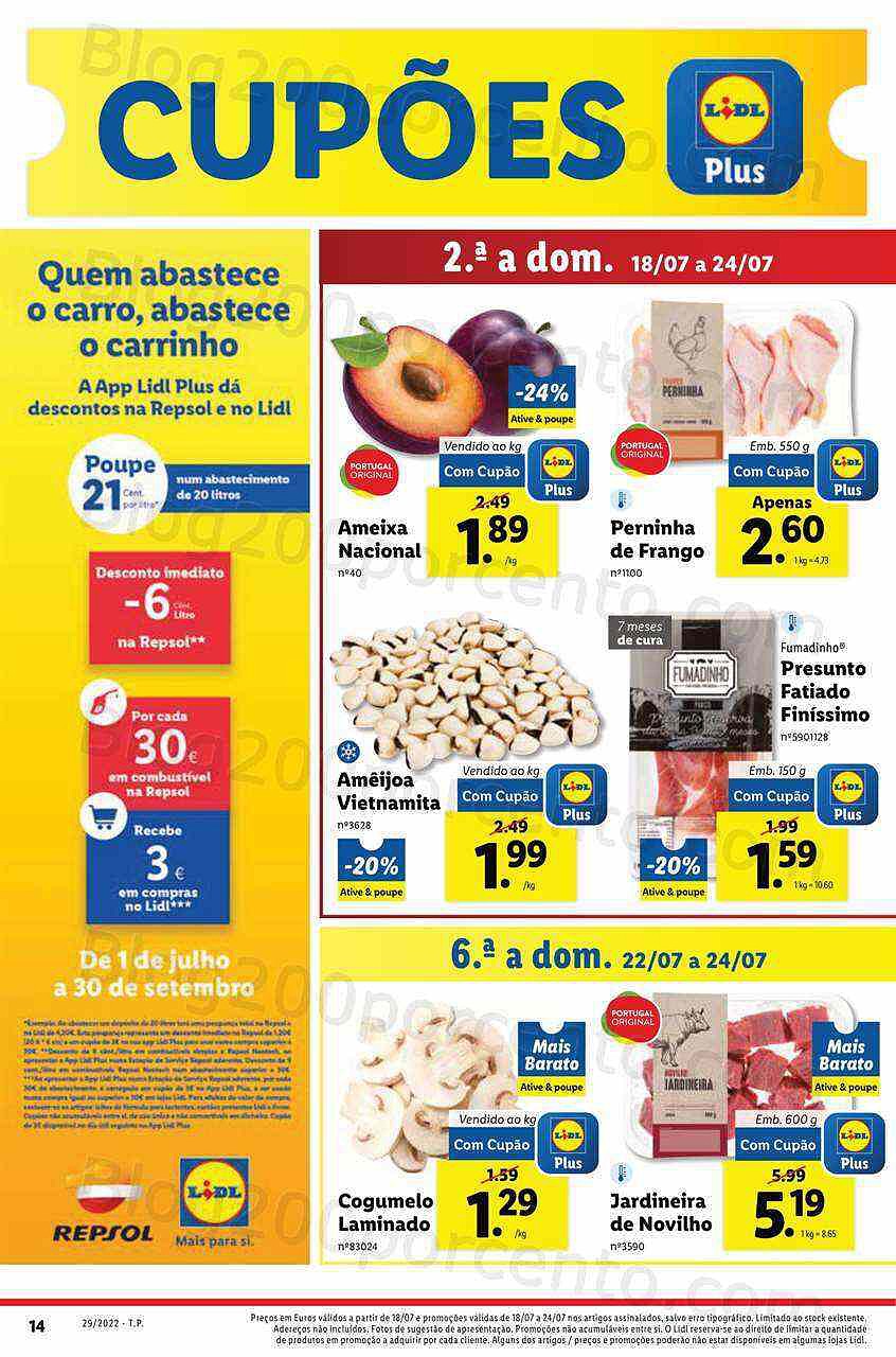Antevisão Folheto LIDL Promoções de 18 a 24 julho