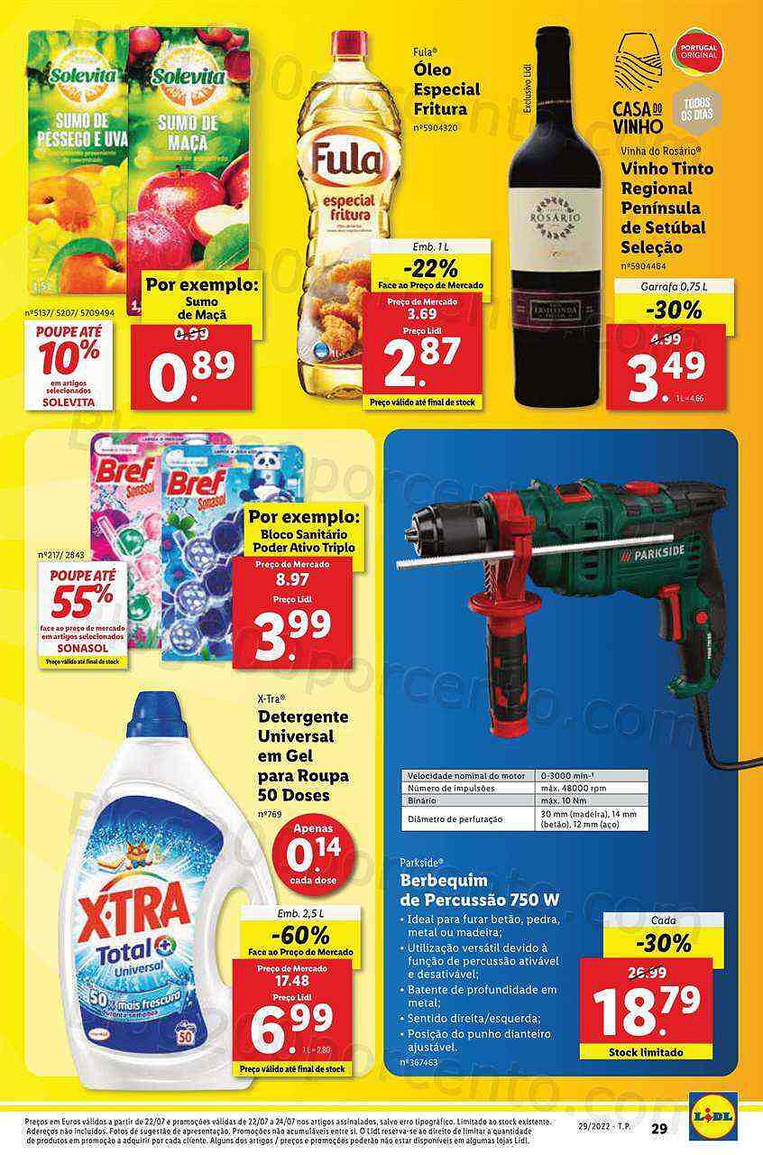 Antevisão Folheto LIDL Promoções de 18 a 24 julho