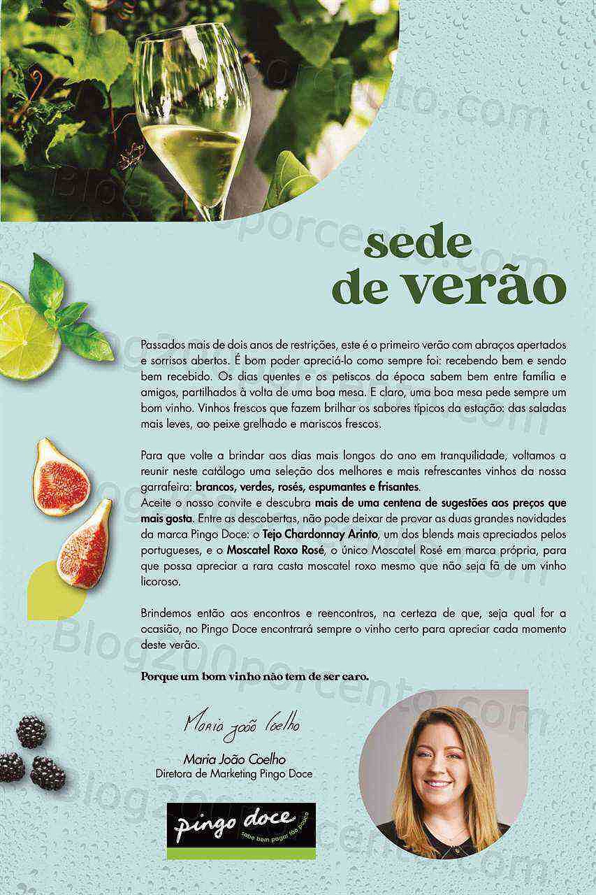 Antevisão Folheto PINGO DOCE Especial Vinhos de Verão Promoções de 19 julho a 8 agosto