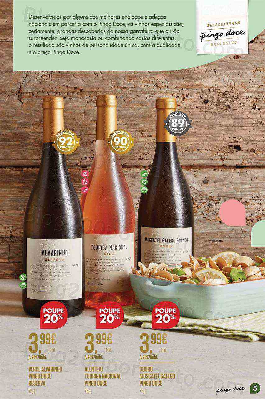 Antevisão Folheto PINGO DOCE Especial Vinhos de Verão Promoções de 19 julho a 8 agosto