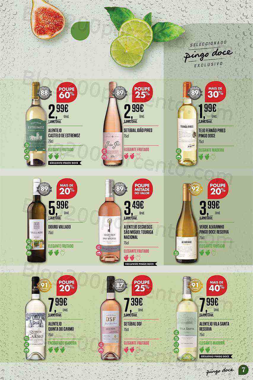 Antevisão Folheto PINGO DOCE Especial Vinhos de Verão Promoções de 19 julho a 8 agosto