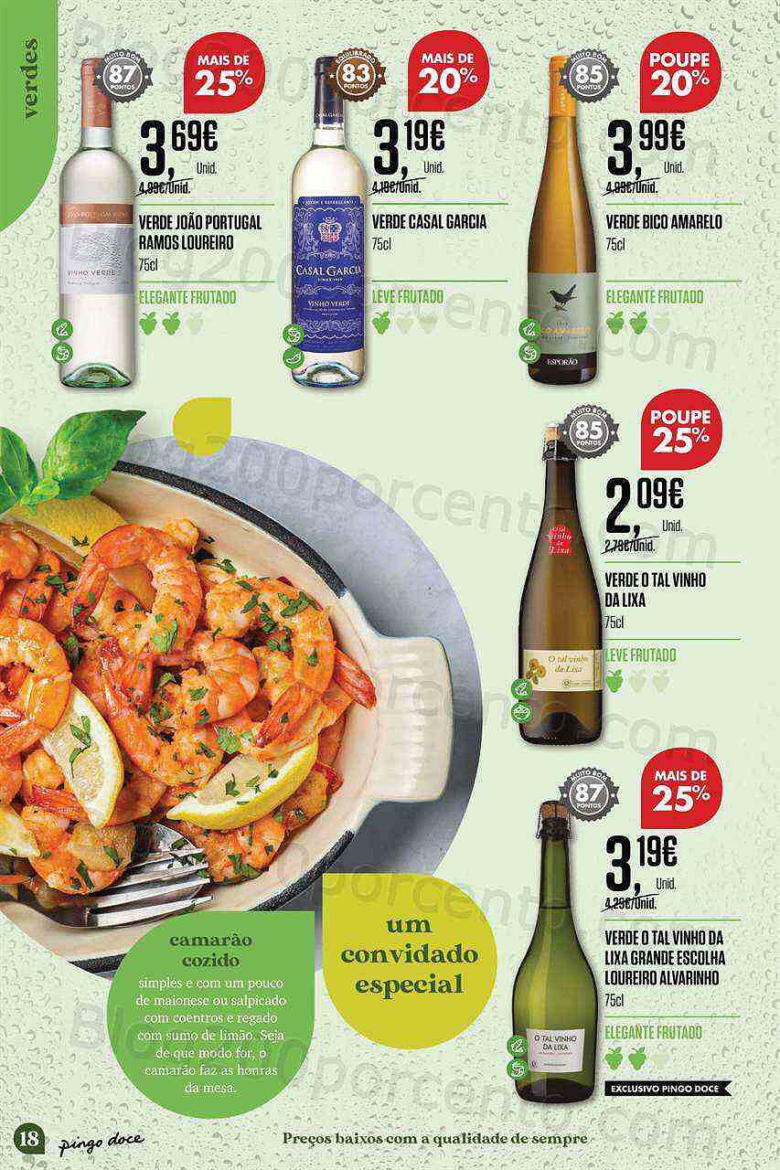 Antevisão Folheto PINGO DOCE Especial Vinhos de Verão Promoções de 19 julho a 8 agosto