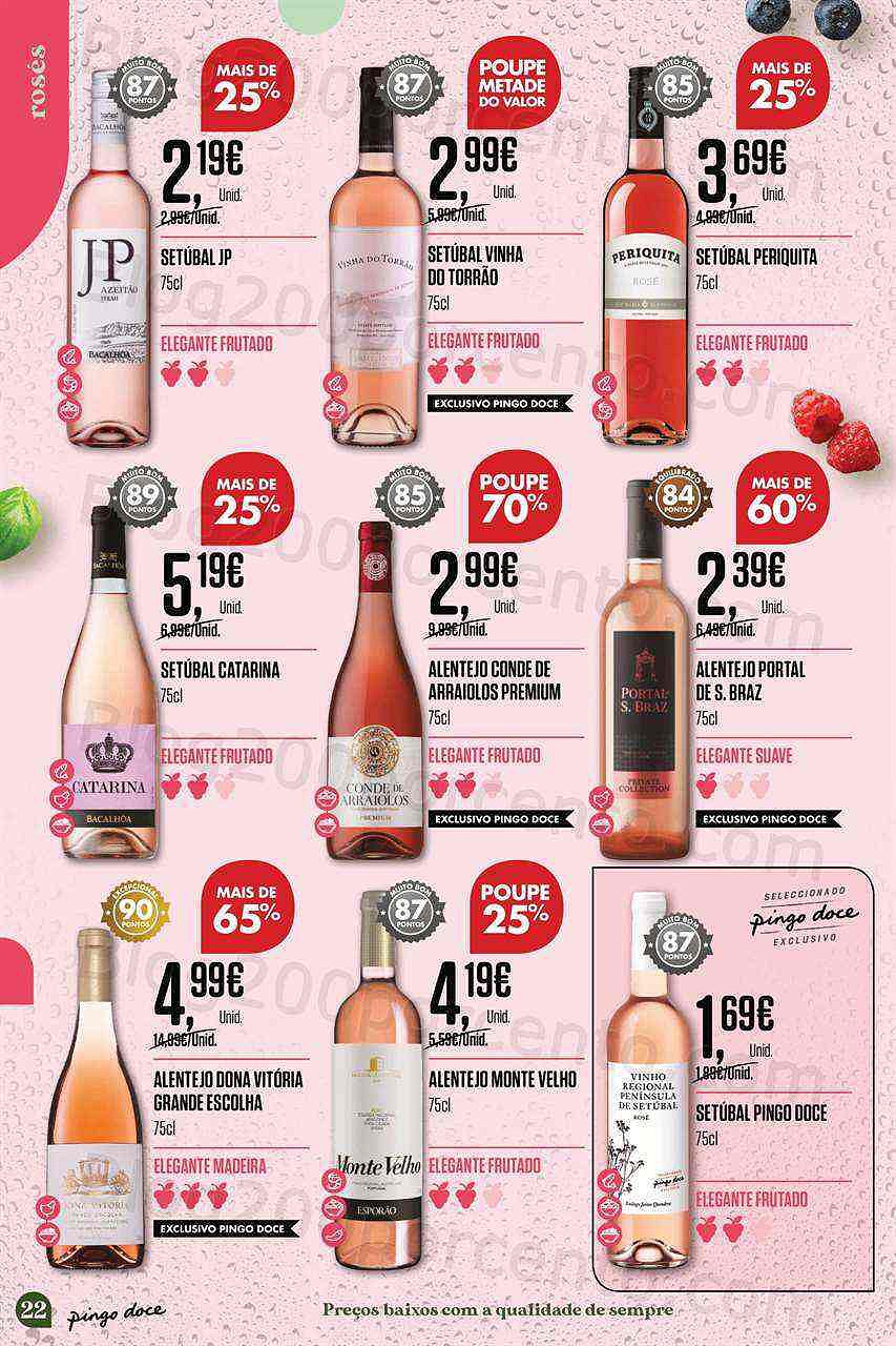 Antevisão Folheto PINGO DOCE Especial Vinhos de Verão Promoções de 19 julho a 8 agosto