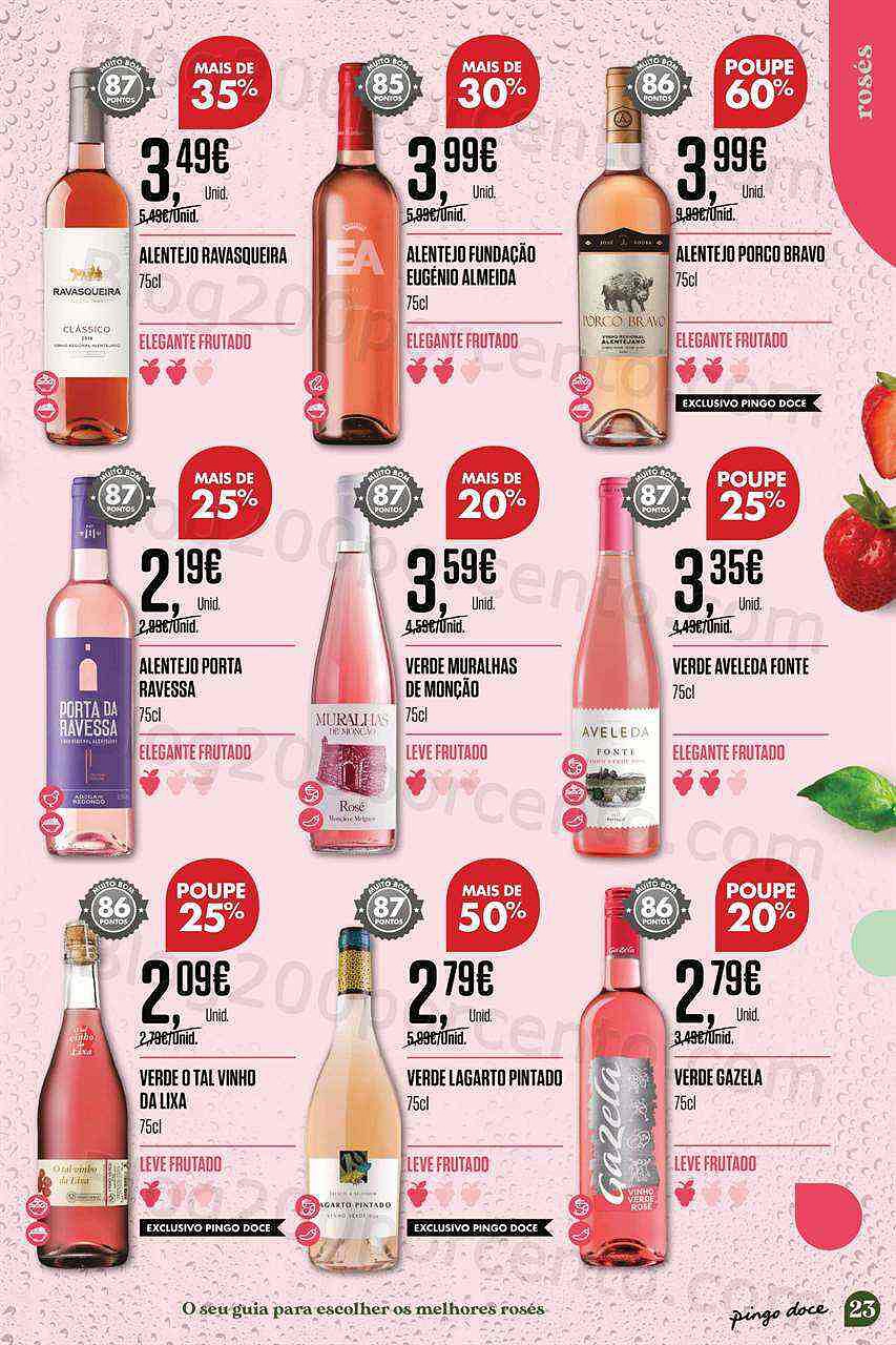 Antevisão Folheto PINGO DOCE Especial Vinhos de Verão Promoções de 19 julho a 8 agosto