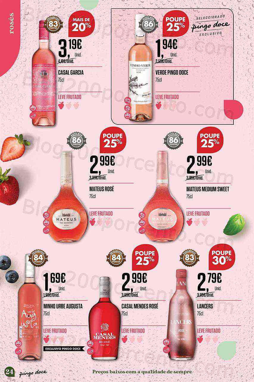 Antevisão Folheto PINGO DOCE Especial Vinhos de Verão Promoções de 19 julho a 8 agosto
