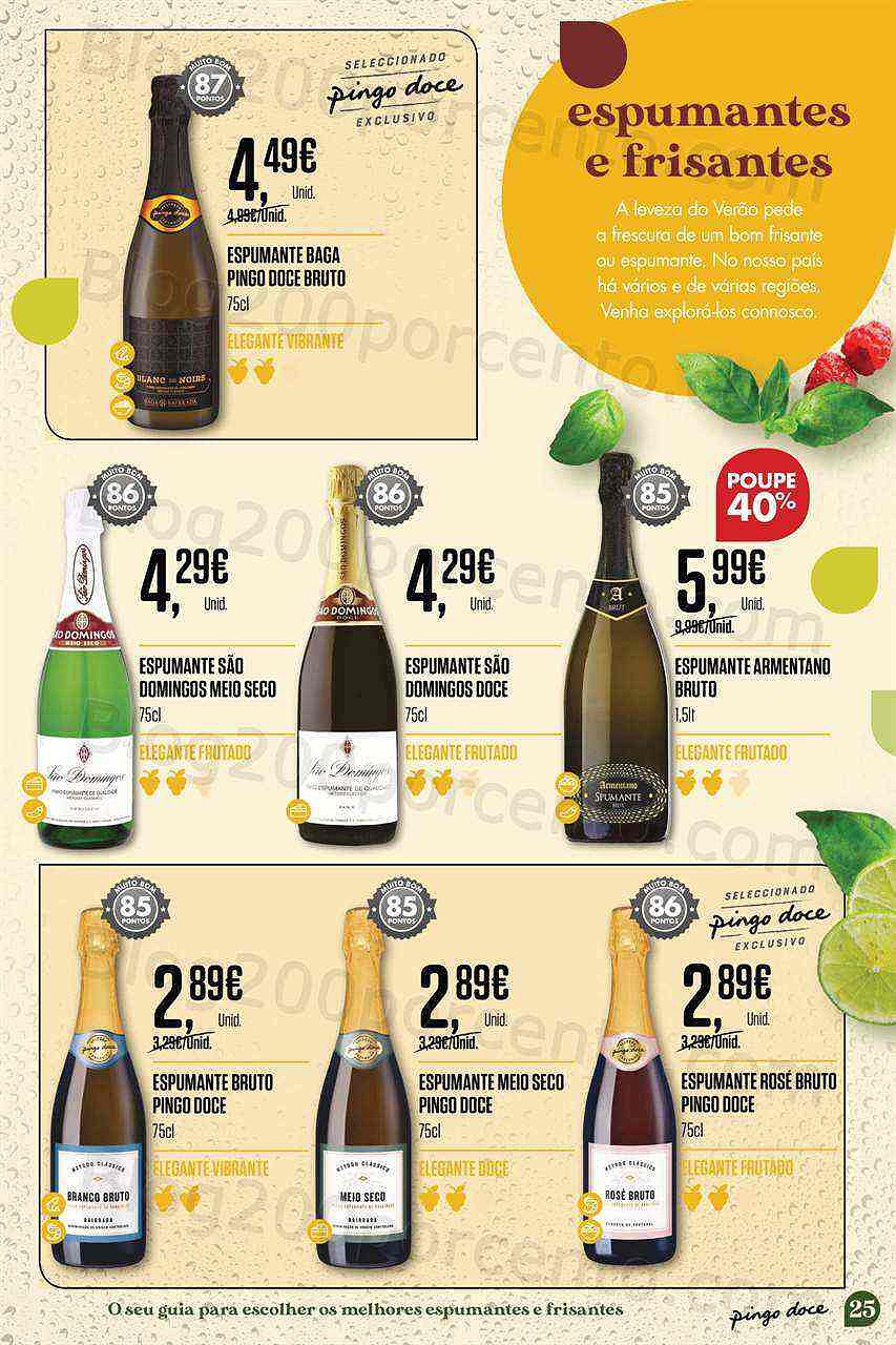 Antevisão Folheto PINGO DOCE Especial Vinhos de Verão Promoções de 19 julho a 8 agosto