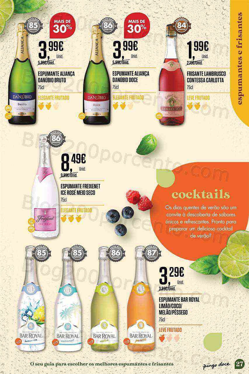 Antevisão Folheto PINGO DOCE Especial Vinhos de Verão Promoções de 19 julho a 8 agosto