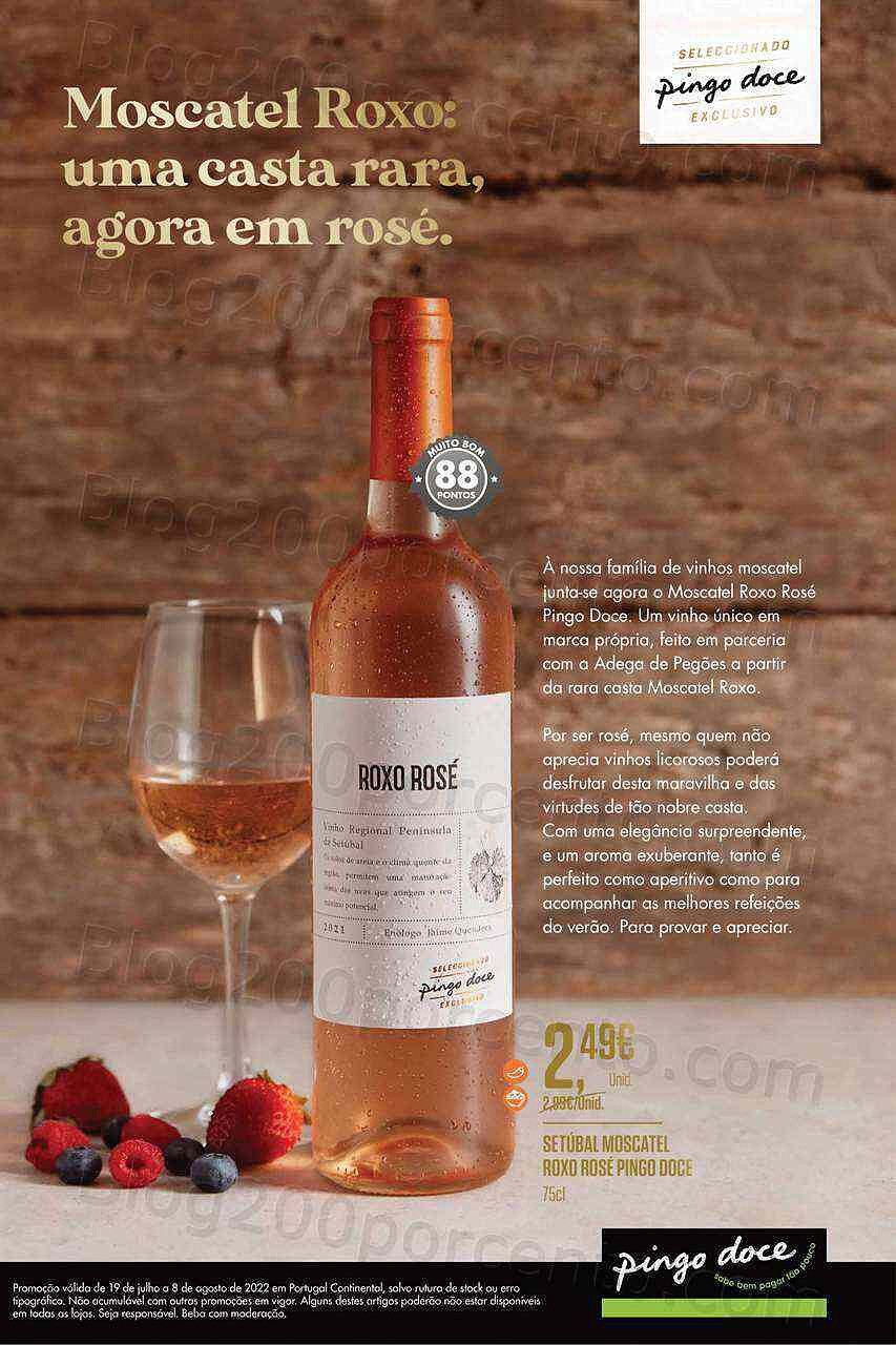 Antevisão Folheto PINGO DOCE Especial Vinhos de Verão Promoções de 19 julho a 8 agosto