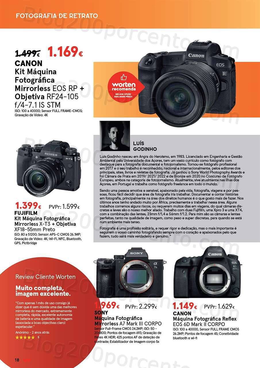 Antevisão Folheto WORTEN Especial Fotografia Promoções até 20 agosto