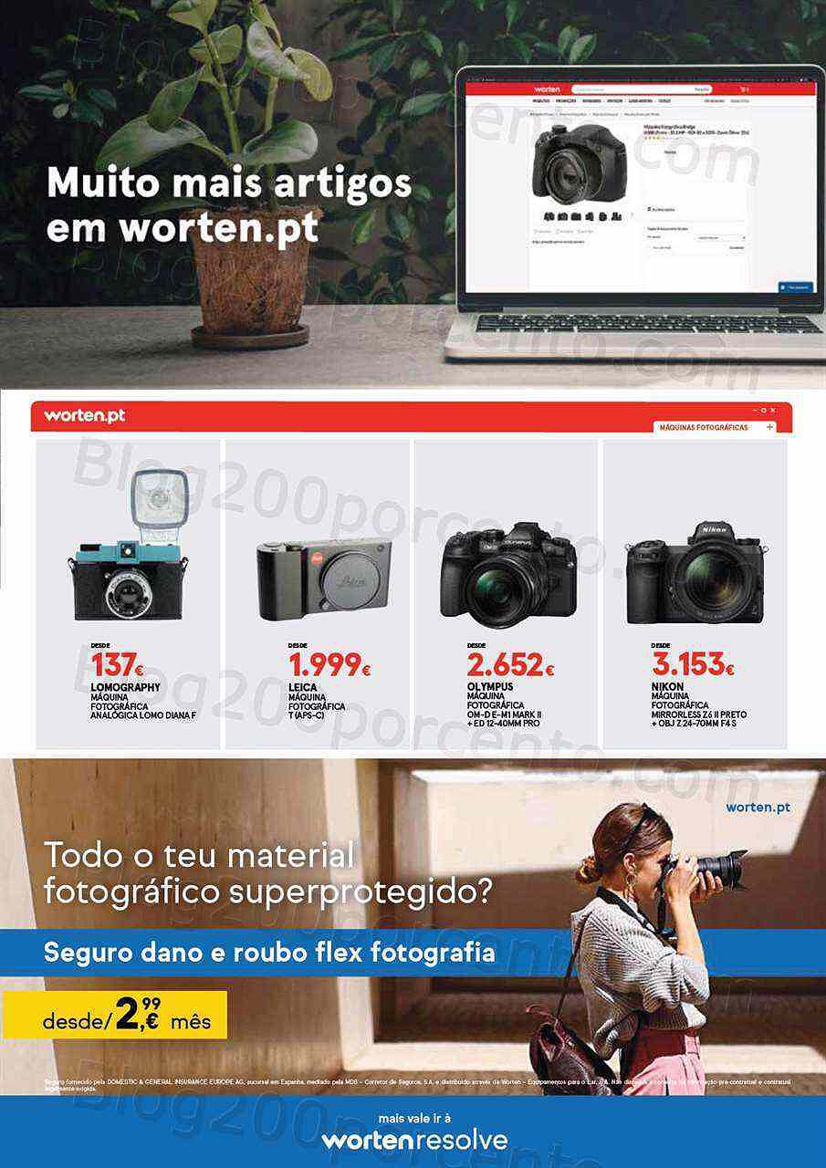 Antevisão Folheto WORTEN Especial Fotografia Promoções até 20 agosto