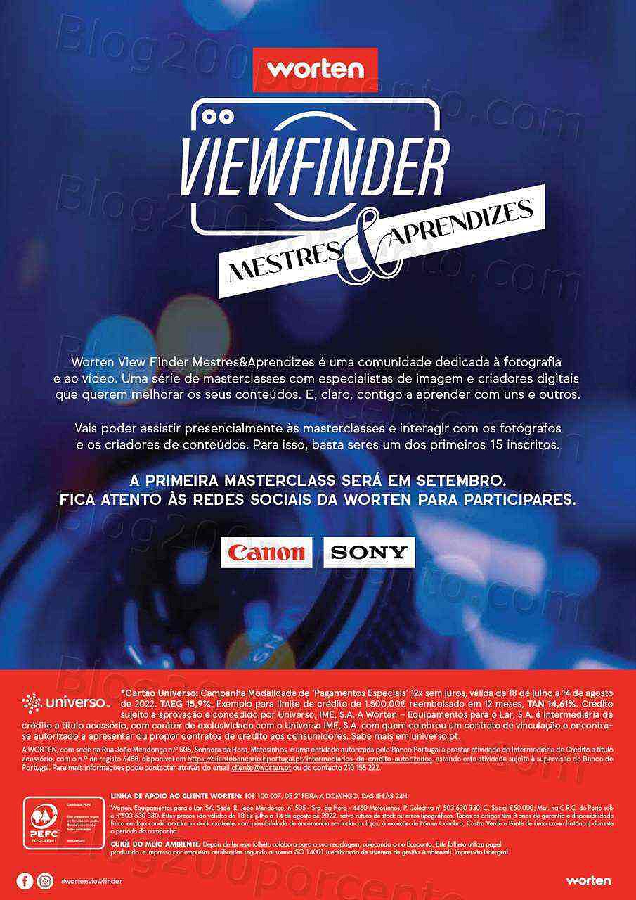 Antevisão Folheto WORTEN Especial Fotografia Promoções até 20 agosto