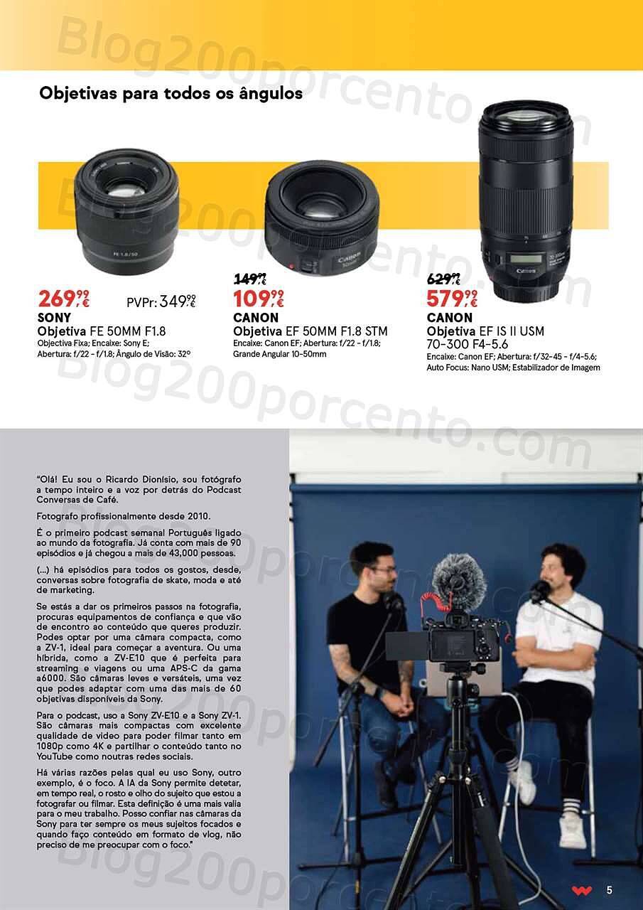 Antevisão Folheto WORTEN Especial Fotografia Promoções até 20 agosto