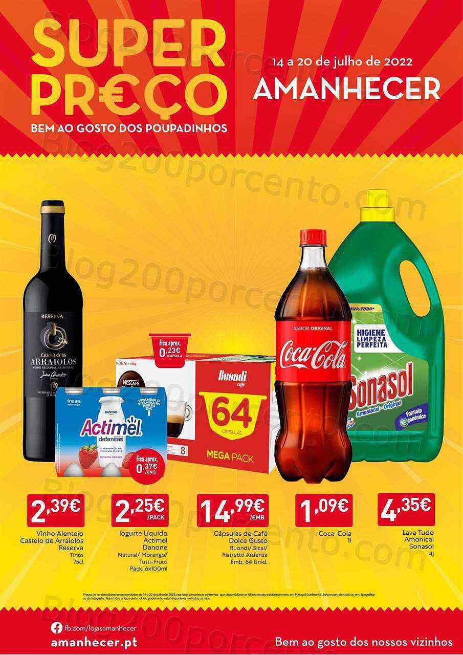 Antevisão Folheto AMANHECER Promoções de 14 a 20 julho
