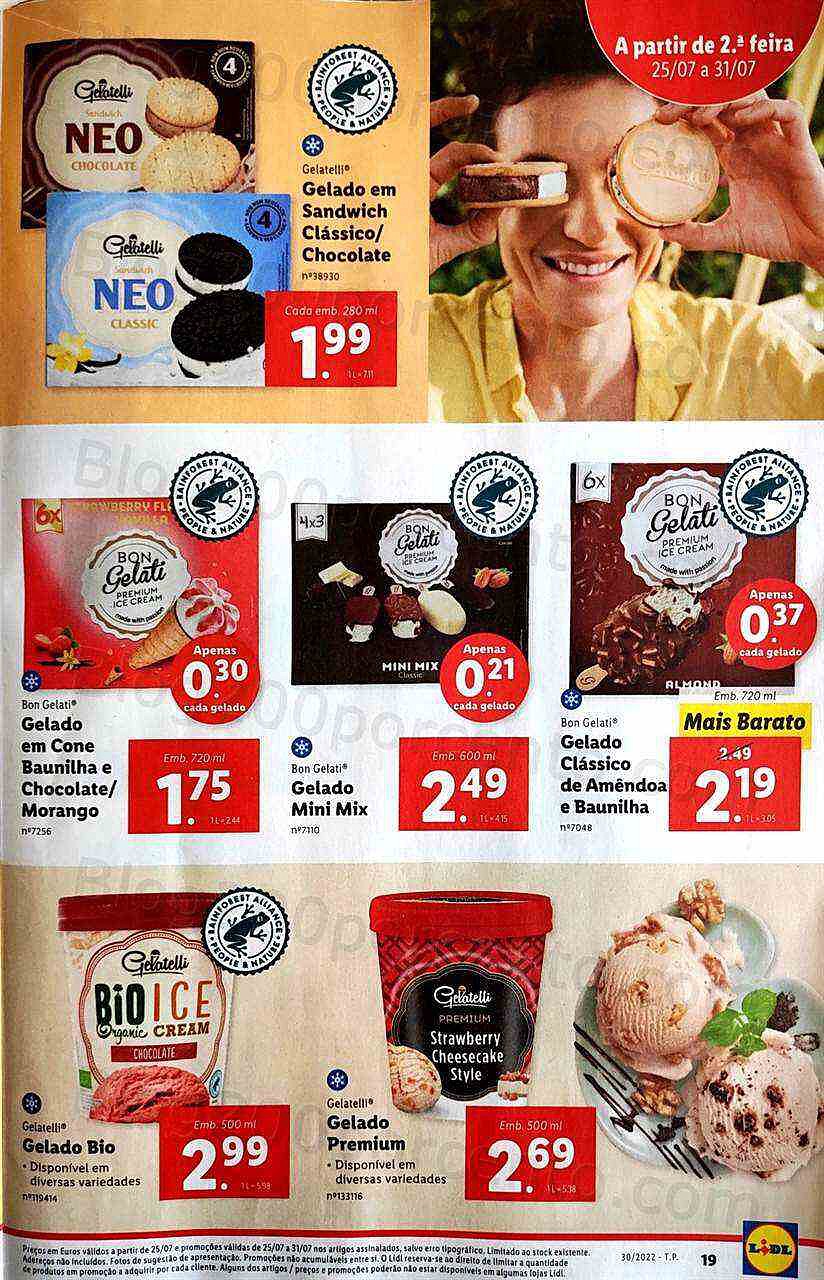 Antevisão Folheto LIDL Promoções de 25 a 31 julho