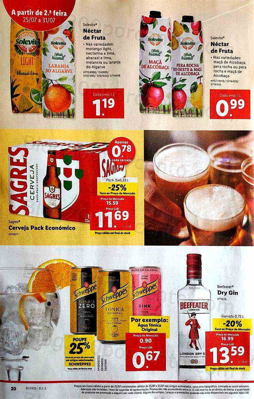 Antevisão Folheto LIDL Promoções de 25 a 31 julho