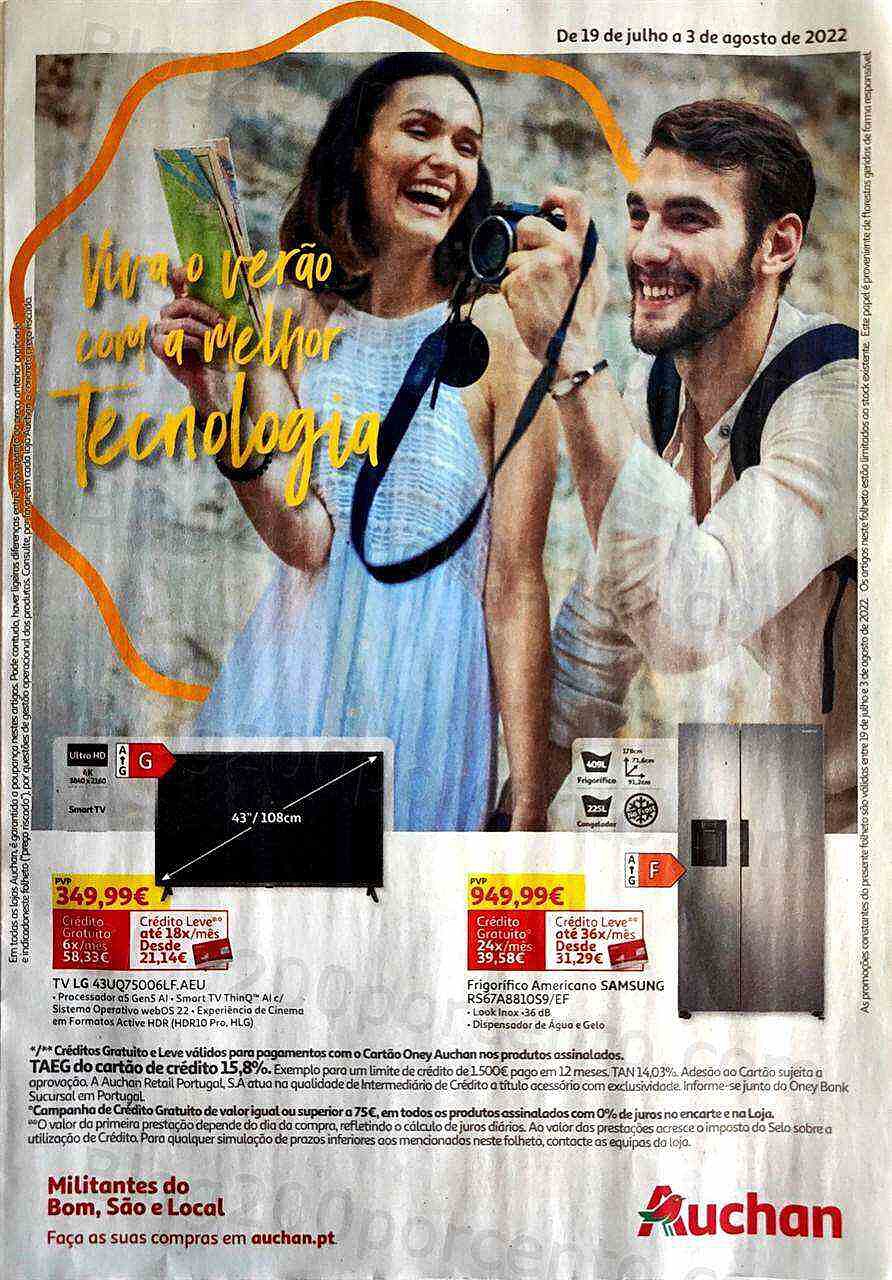 Antevisão Folheto AUCHAN Verão Promoções de 19 julho a 3 agosto