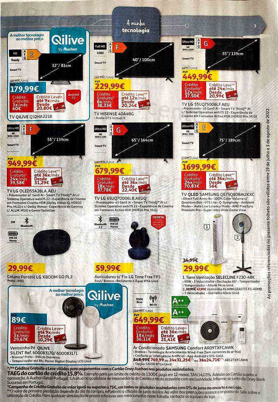 Antevisão Folheto AUCHAN Verão Promoções de 19 julho a 3 agosto