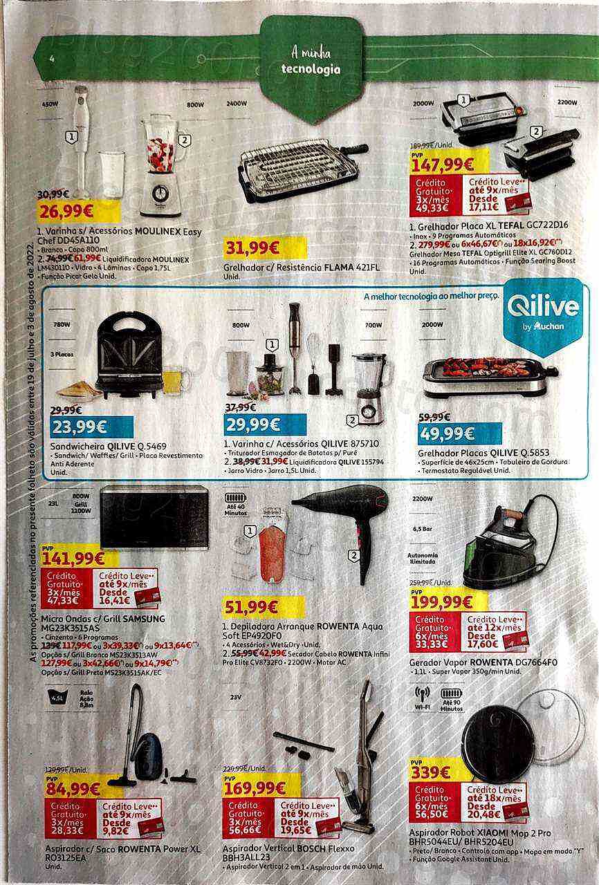 Antevisão Folheto AUCHAN Verão Promoções de 19 julho a 3 agosto